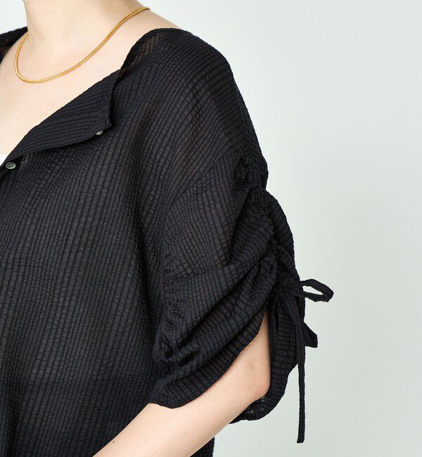 NOLLEY'S「ポコポコサッカー2WAYブラウス」|シャツ・ブラウス|