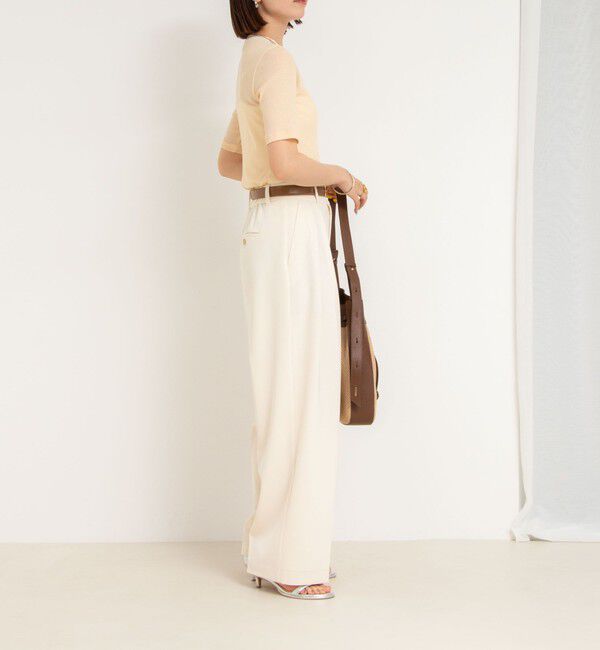 NOLLEY'S sophi「シアー配色トリミング半袖Tシャツ」|Tシャツ・カットソー|