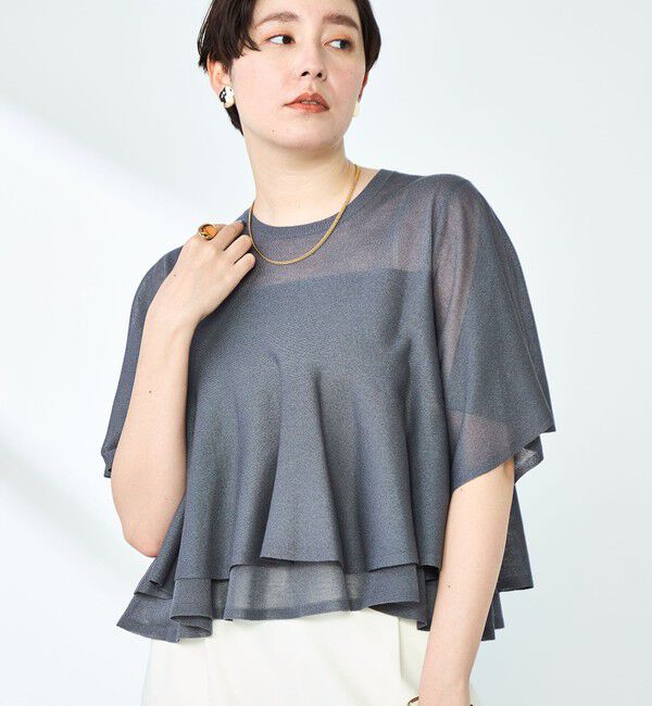 NOLLEY'S sophi「シアーティアードプルオーバーニット」|ニット・セーター|