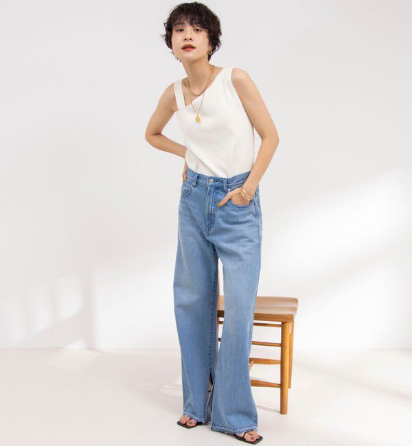 NOLLEY'S「◇【WEB限定】アシンメトリーカップ付きタンクトップ」|タンクトップ|