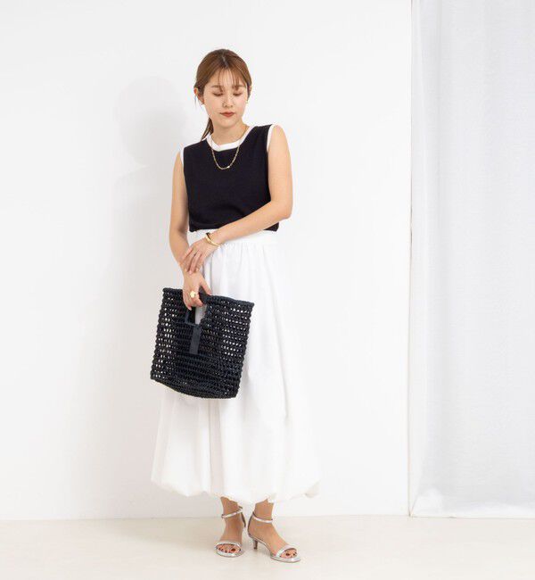 NOLLEY'S sophi「《アンサンブル対応/手洗い可能》綿ポリノースリーブプルオーバーニット」|ニット・セーター|