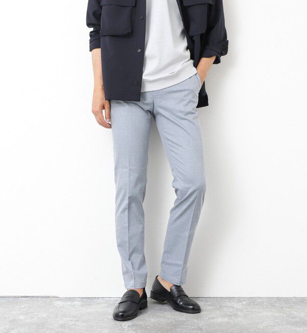 NOLLEY'S goodman「《ビジカジ対応》【COOLMOTION】シャークスキン 接触冷感スリムフィット 25SS」|チノ|