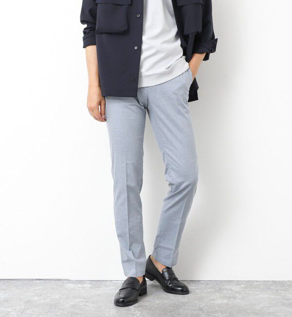 NOLLEY'S goodman「《ビジカジ対応》【COOLMOTION】シャークスキン 接触冷感スリムフィット 25SS」|チノ|