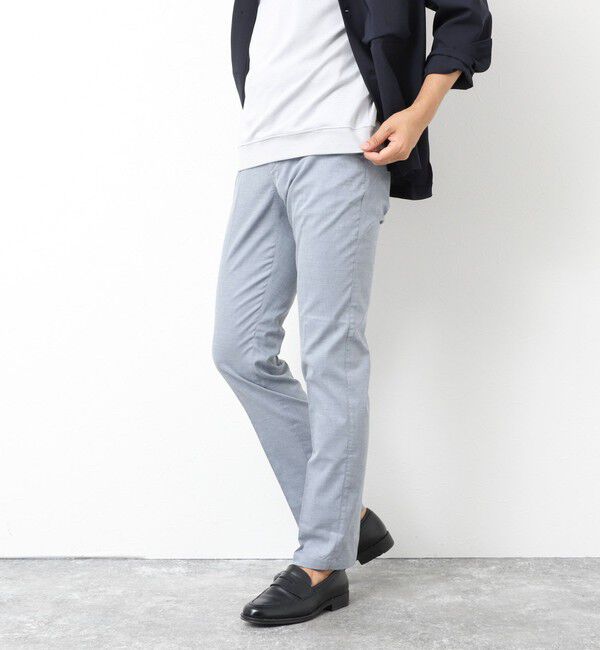 NOLLEY'S goodman「《ビジカジ対応》【COOLMOTION】シャークスキン 接触冷感スリムフィット 25SS」|チノ|