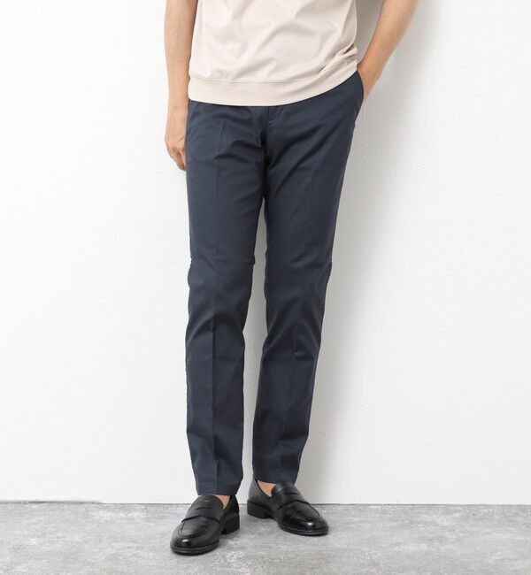 NOLLEY'S goodman「《ビジカジ対応》【COOLMOTION】シャークスキン 接触冷感スリムフィット 25SS」|チノ|