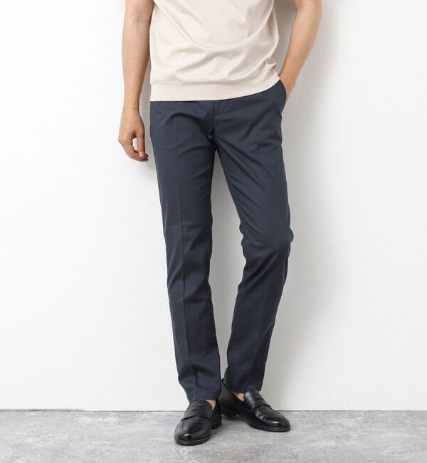 NOLLEY'S goodman「《ビジカジ対応》【COOLMOTION】シャークスキン 接触冷感スリムフィット 25SS」|チノ|