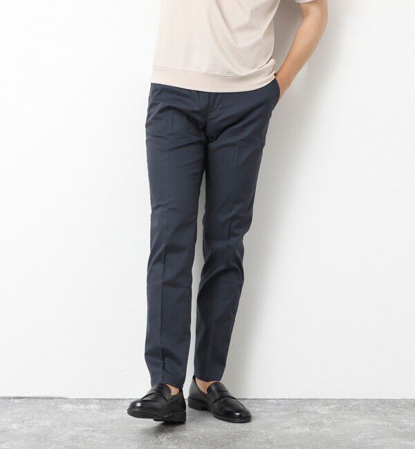 NOLLEY'S goodman「《ビジカジ対応》【COOLMOTION】シャークスキン 接触冷感スリムフィット 25SS」|チノ|