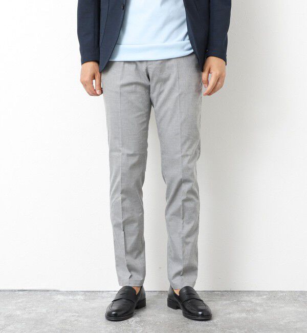NOLLEY'S goodman「《ビジカジ対応》【COOLMOTION】シャークスキン 接触冷感スリムフィット 25SS」|チノ|