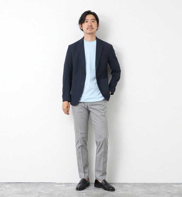 NOLLEY'S goodman「《ビジカジ対応》【COOLMOTION】シャークスキン 接触冷感スリムフィット 25SS」|チノ|