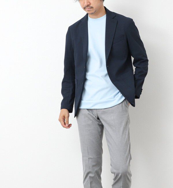 NOLLEY'S goodman「《ビジカジ対応》【COOLMOTION】シャークスキン 接触冷感スリムフィット 25SS」|チノ|