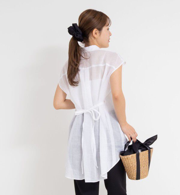 NOLLEY'S「シアーラミーオーバーサイズシャツ」|シャツ・ブラウス|