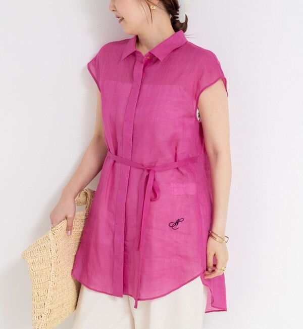 NOLLEY'S「シアーラミーオーバーサイズシャツ」|シャツ・ブラウス|