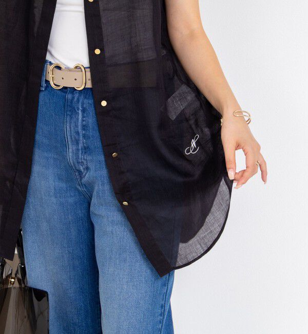 NOLLEY'S「シアーラミーオーバーサイズシャツ」|シャツ・ブラウス|