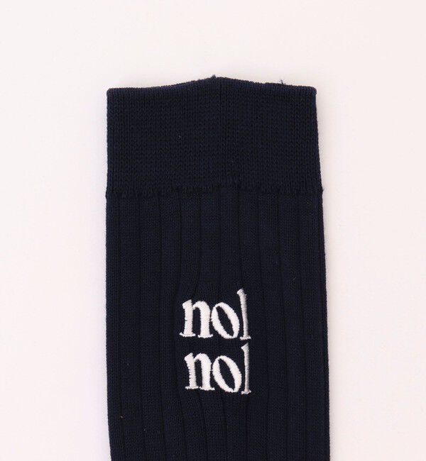 NOLLEY'S「【nolnol/ノルノル】ロゴリブソックス」|ソックス|