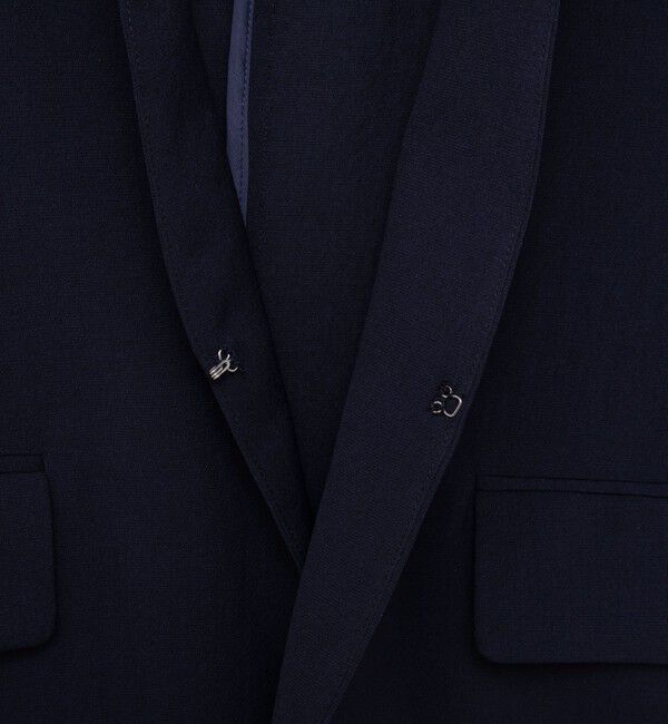 NOLLEY'S「ウォッシャブルエコボイルノーカラージャケット」|ノーカラージャケット|