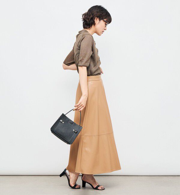 NOLLEY'S sophi「《手洗い可能》ワイドリブシアーポロ衿カーディガン」|カーディガン|