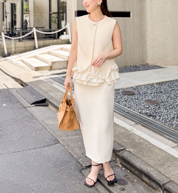 NOLLEY'S sophi「マトラッセ裾フリルジレ」|ベスト・ジレ|