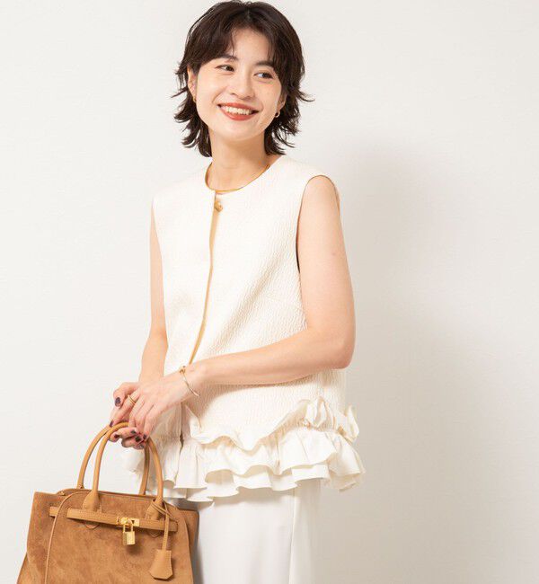 NOLLEY'S sophi「マトラッセ裾フリルジレ」|ベスト・ジレ|