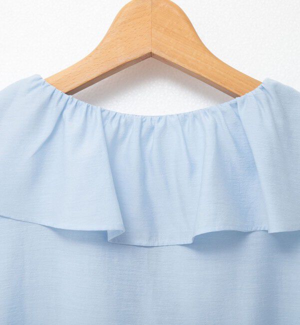 NOLLEY'S sophi「シアーラッフルノースリーブブラウス」|シャツ・ブラウス|