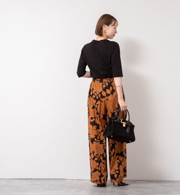 NOLLEY'S「綿ナイロンシアー6分袖プルオーバーカットソー」|Tシャツ・カットソー|