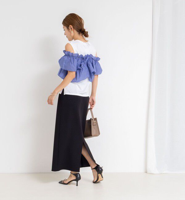 NOLLEY'S sophi「マルチWAYストライプフリルトップス」|Tシャツ・カットソー|