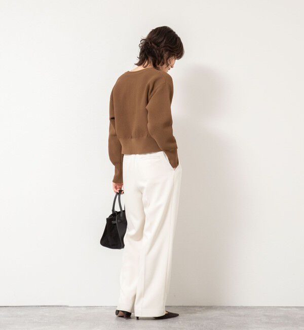 NOLLEY'S「ウォッシャブルウール調愛されセミワイドパンツ」|その他|