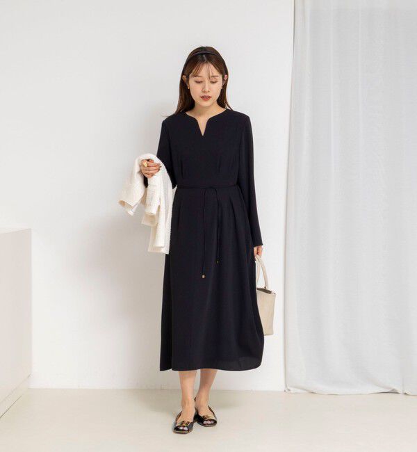 NOLLEY'S「ウォッシャブルウエストタックワンピース」|ワンピース|