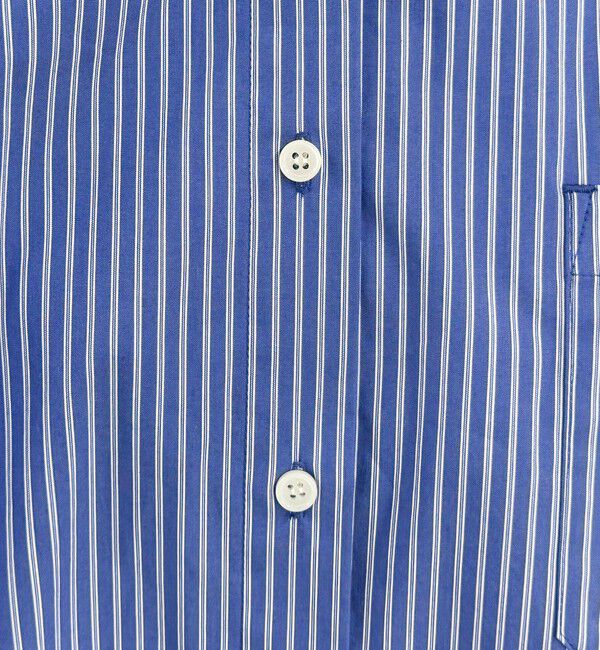 fredy emue「ストライプフーディーシャツ」|シャツ・ブラウス|