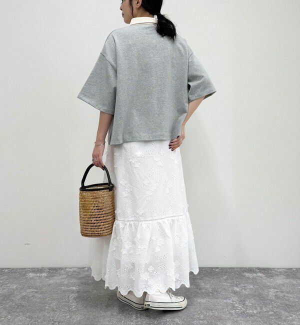 fredy emue「コットンレースギャザースカート」|スカート|