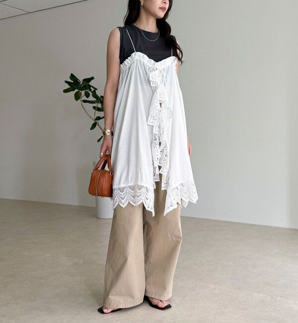 fredy emue「2ＷAYレイヤードキャミワンピース」|ワンピース|オフホワイト