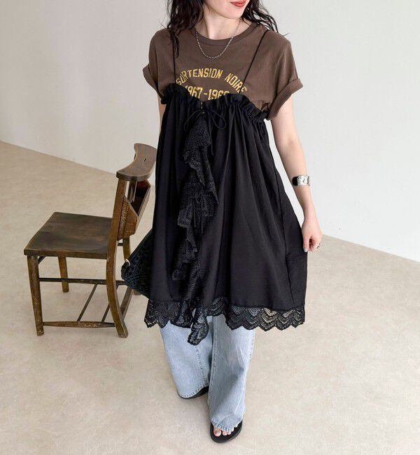 fredy emue「2ＷAYレイヤードキャミワンピース」|ワンピース|