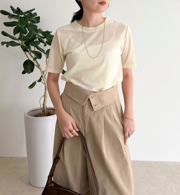 fredy emue「ベロア半袖Tシャツ」|Tシャツ・カットソー|