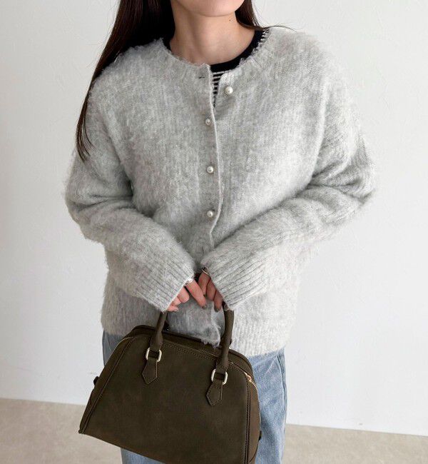 fredy emue「ふわふわ起毛ニットカーディガン」|カーディガン|