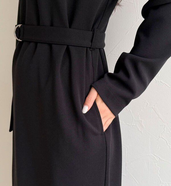 fredy emue「ジョーゼットベルト付きワンピース」|ワンピース|