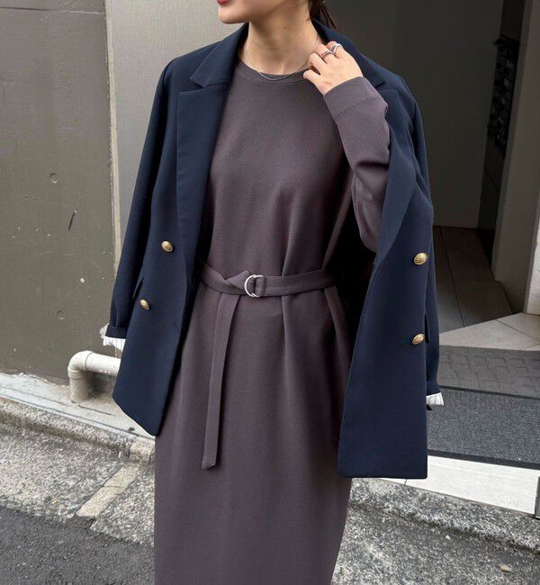 fredy emue「ジョーゼットベルト付きワンピース」|ワンピース|