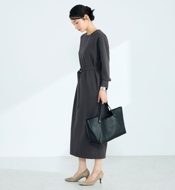 fredy emue「ジョーゼットベルト付きワンピース」|ワンピース|