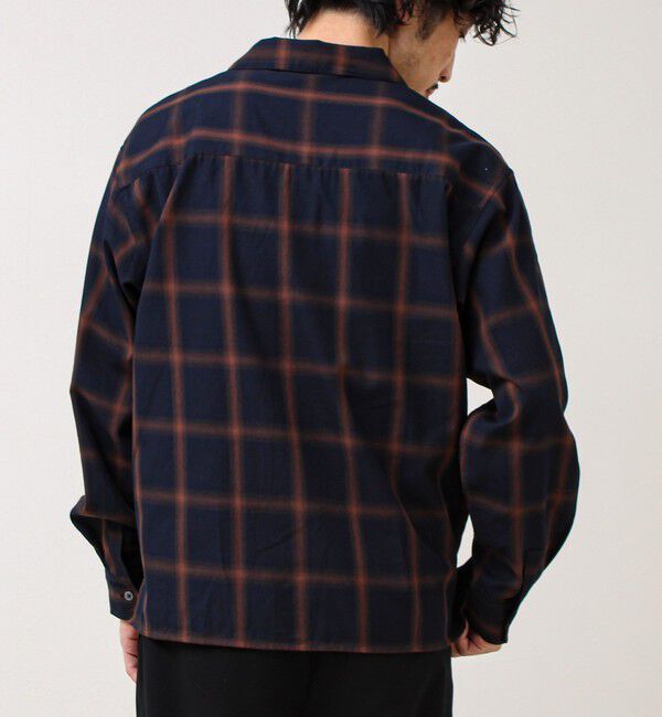 GLOSTER「【奥行きのある色合い】オンブレチェック ロングスリーブシャツ」|シャツ・ブラウス|