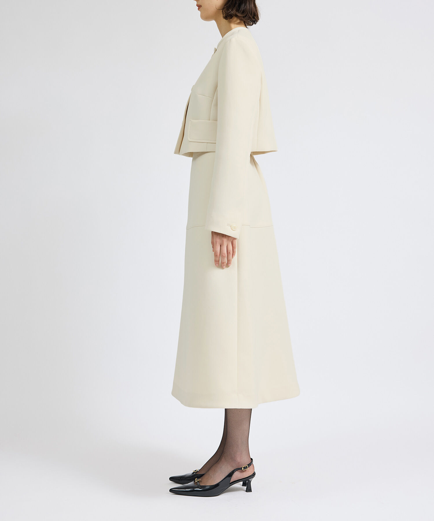 ROPE「トリプルクロスAラインスカート/セットアップ対応」|スカート|