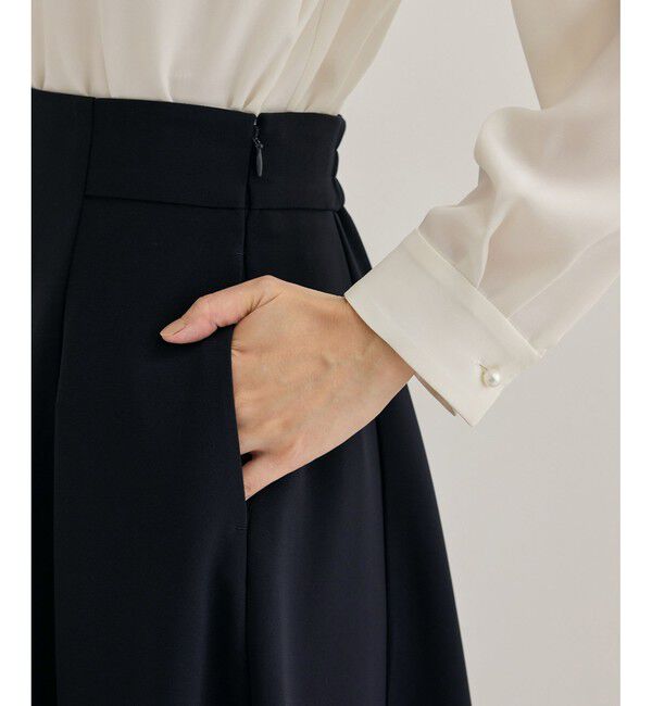 ROPE「トリアセハイウエストフレアスカート【セレモニー/通勤対応】」|スカート|