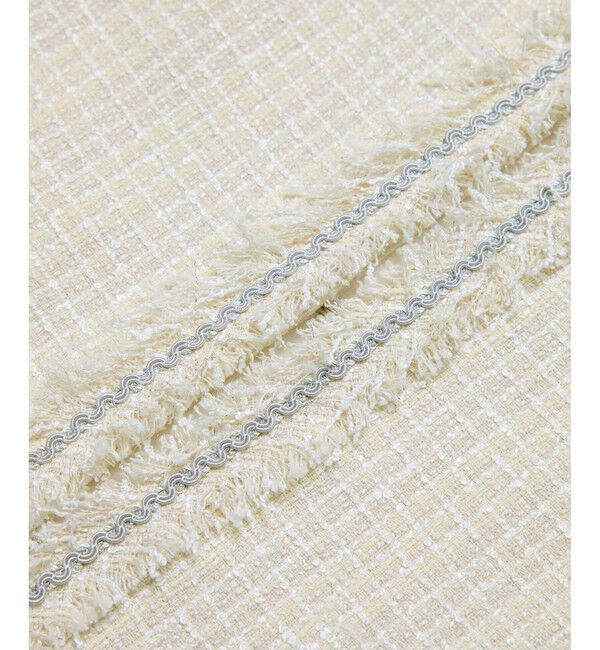 ROPE「【雑誌掲載】ミックスツイードノーカラージャケット」|ノーカラージャケット|