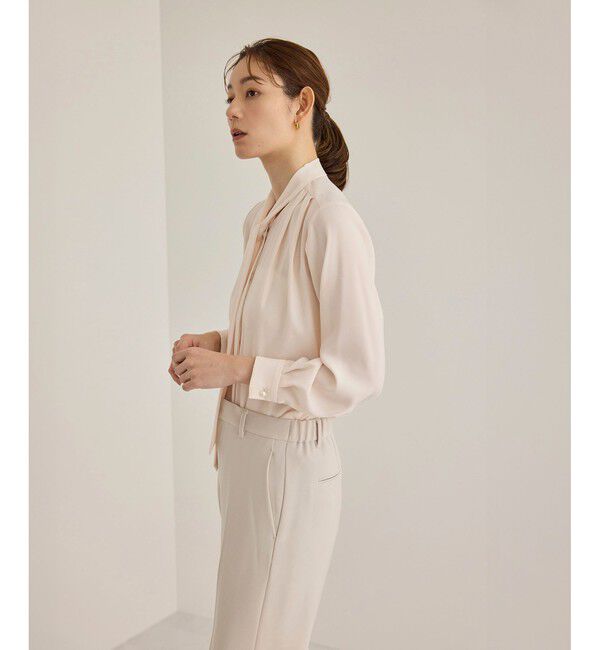 ROPE「【洗える】ボウタイブラウス」|シャツ・ブラウス|