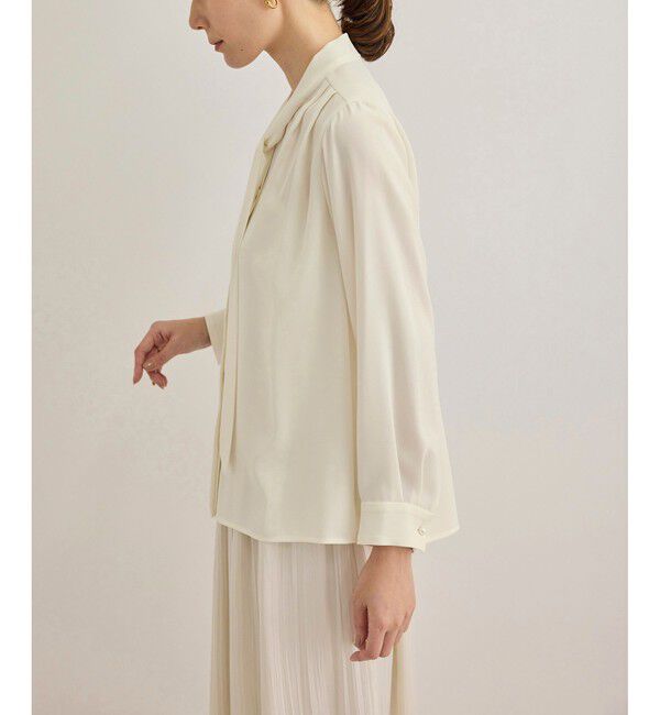 ROPE「【洗える】ボウタイブラウス」|シャツ・ブラウス|