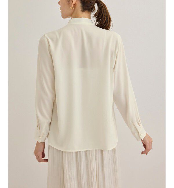ROPE「【洗える】ボウタイブラウス」|シャツ・ブラウス|