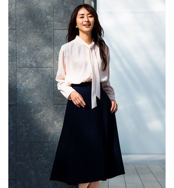 ROPE「【洗える】ボウタイブラウス」|シャツ・ブラウス|