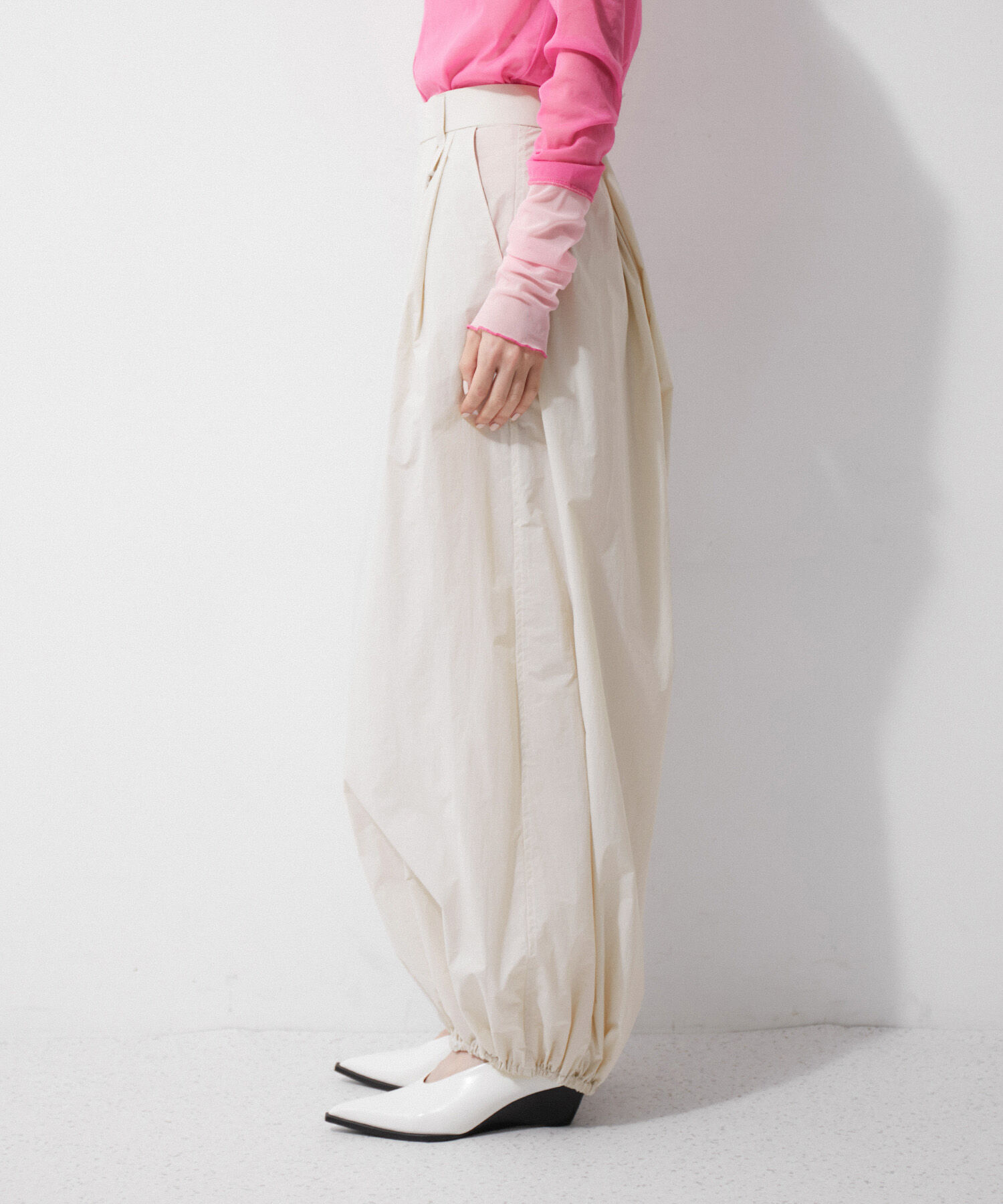 ADAM ET ROPE'「【環境配慮】パラシュートスラックス」|その他|