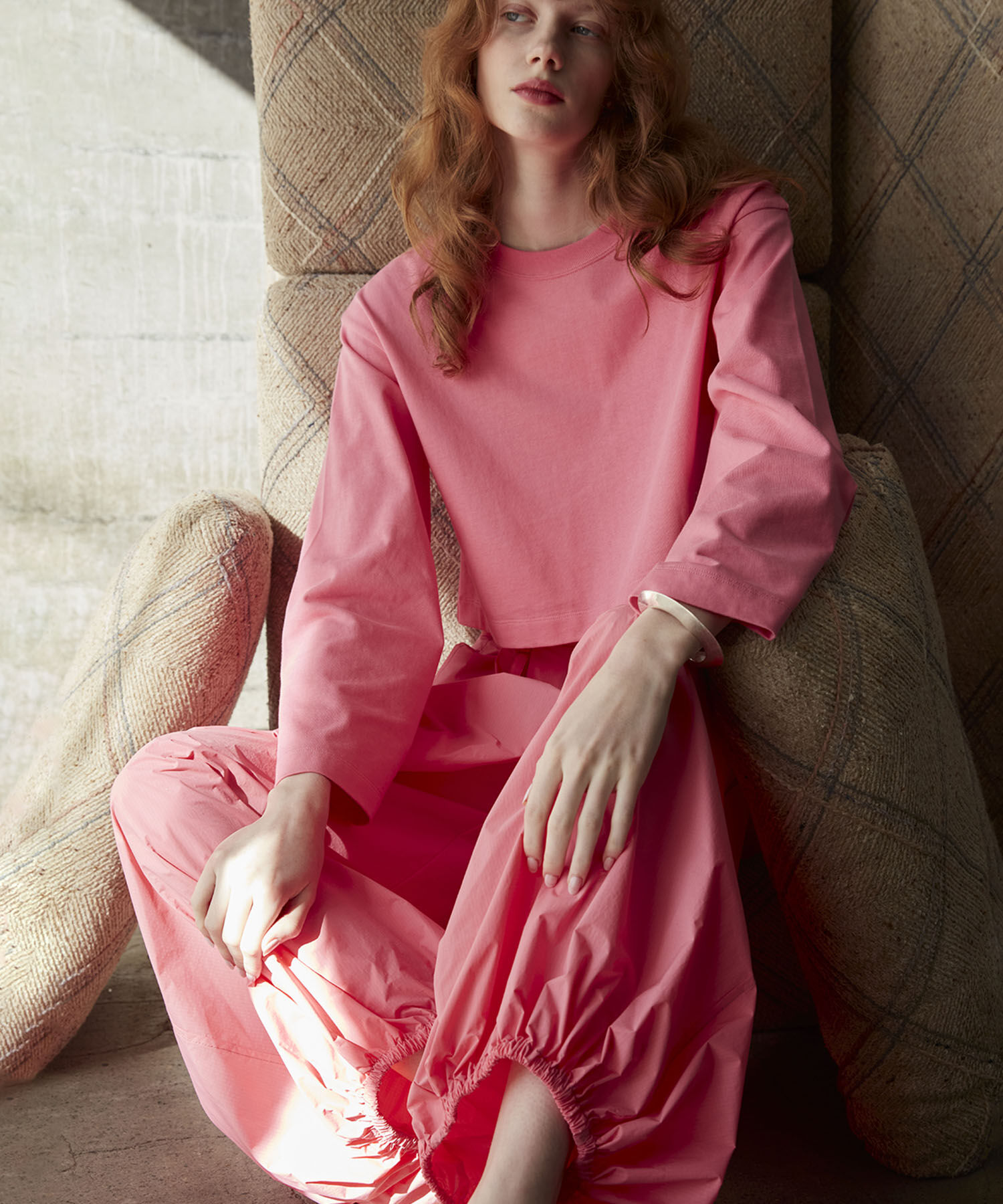 ADAM ET ROPE'「【環境配慮】パラシュートスラックス」|その他|