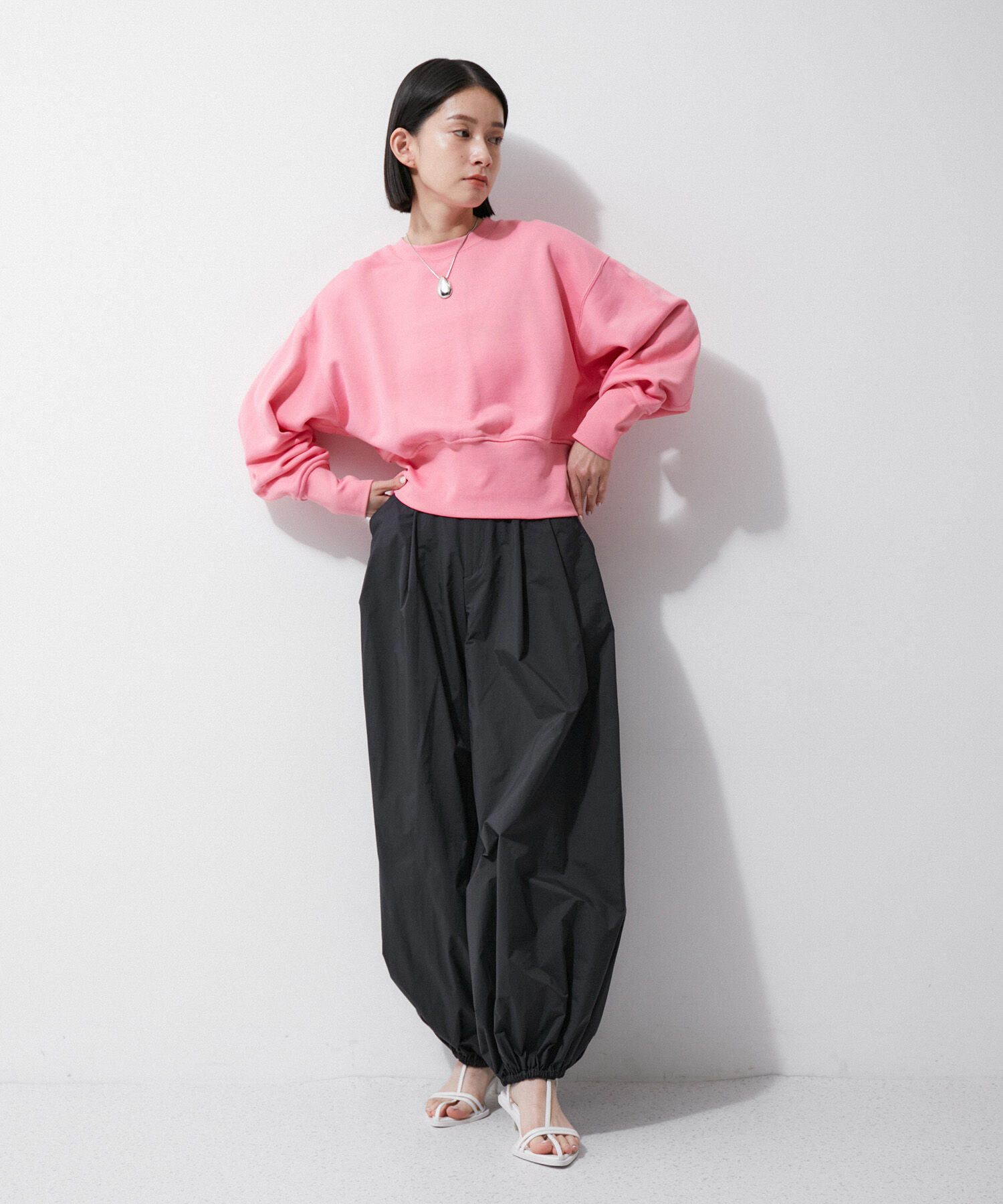 ADAM ET ROPE'「【環境配慮】パラシュートスラックス」|その他|