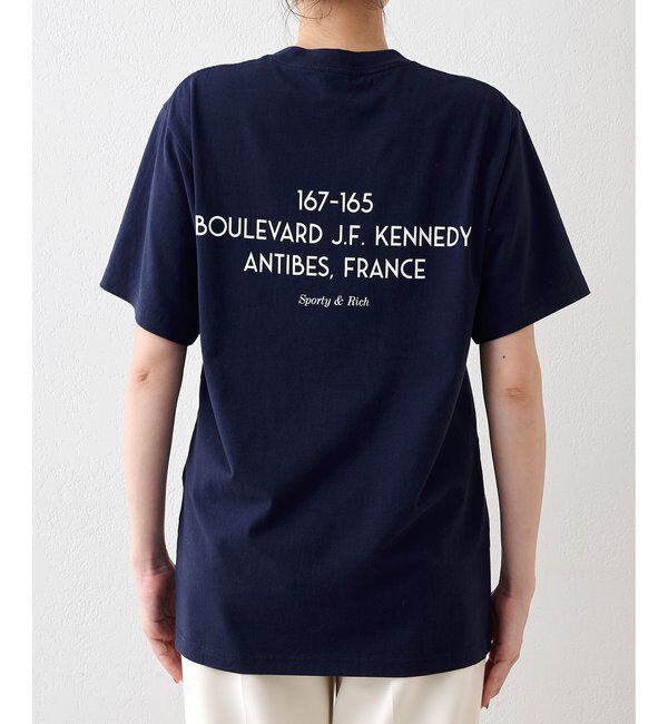  「【Sporty&Rich】Kennedy Crest T」|Tシャツ・カットソー|