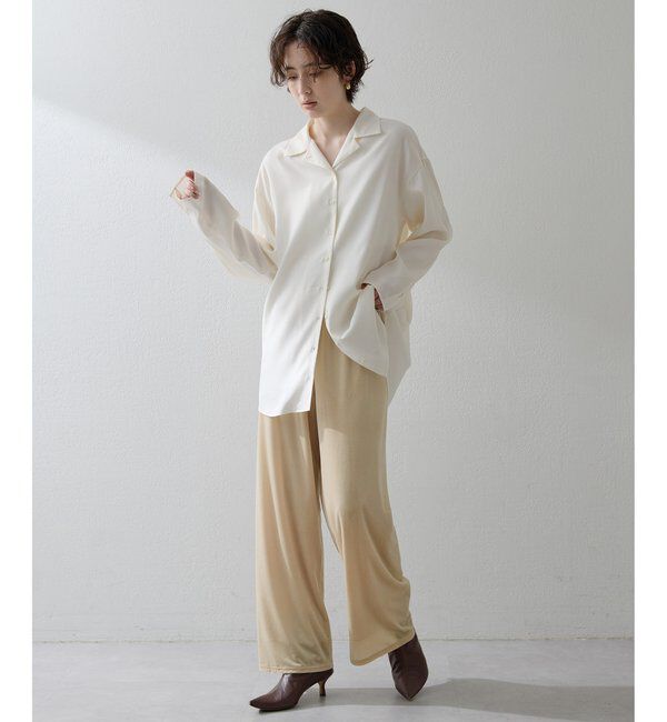 THE PAUSE「【THE PAUSE】フィブリルリラックスシャツ」|シャツ・ブラウス|