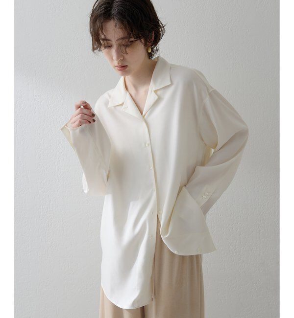 THE PAUSE「【THE PAUSE】フィブリルリラックスシャツ」|シャツ・ブラウス|